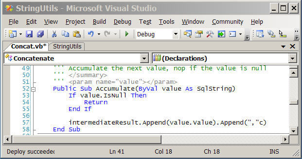 Sql concatenate column values